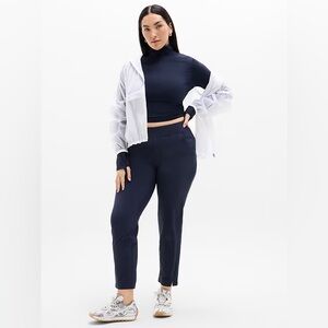 Athleta Brooklyn Mid Rise Ankle Pant Navy 12